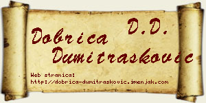 Dobrica Dumitrašković vizit kartica